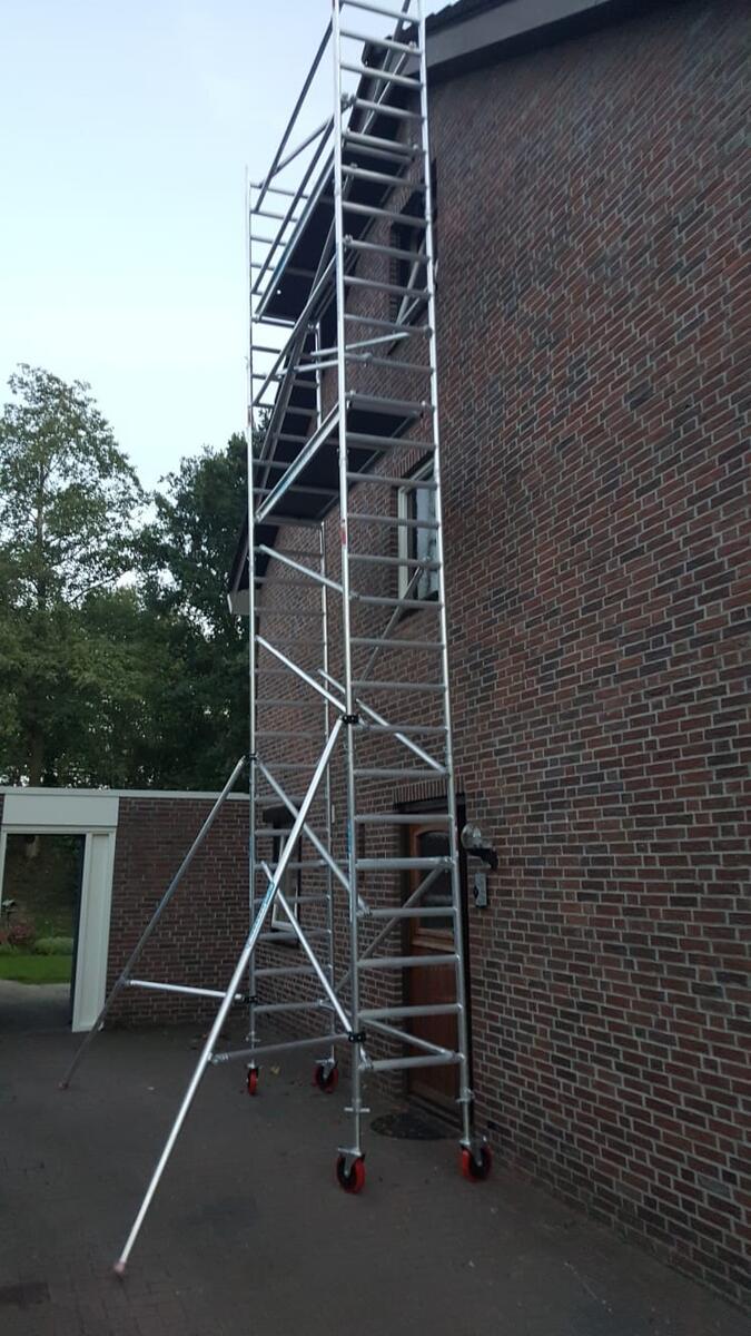 Aluminium rolsteiger smal 75 cm